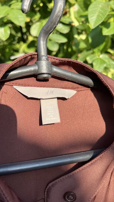 Платье рубашка h&m шоколадное