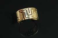 Złoto 585 - złoty pierścionek grecki wzór rozm 20