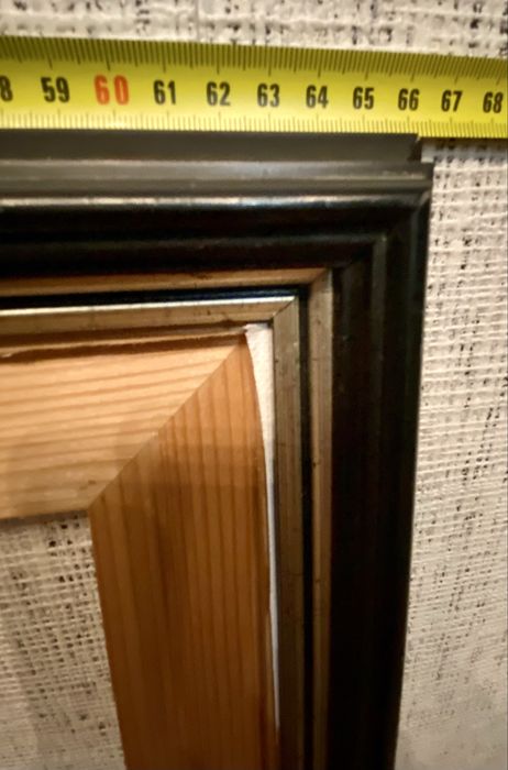 Рамка для картини 66х66 чорна-срібло (велика) або пишіть свою ціну!