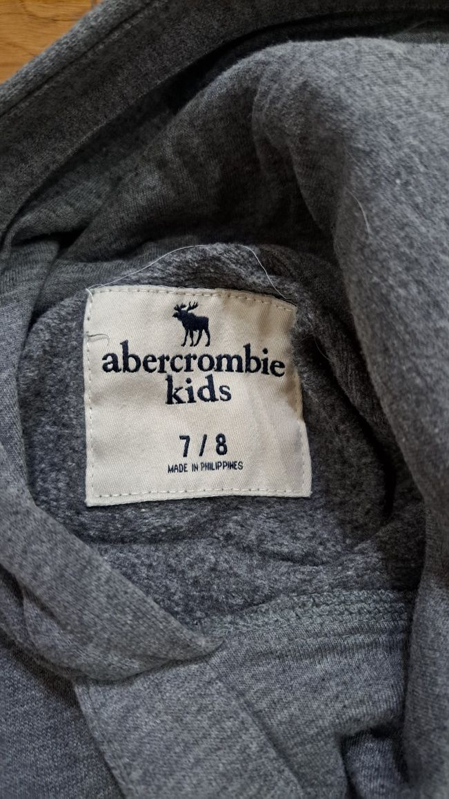 Bluza chłopięca Abercrombie szara bluza z kapturem