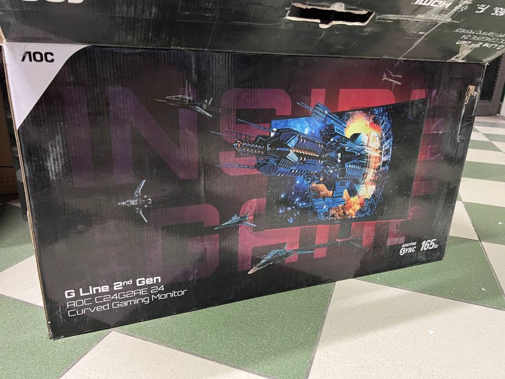 Монітор ігровий 24» дюйма AOC C24G2AE – 165Hz, FHD VA