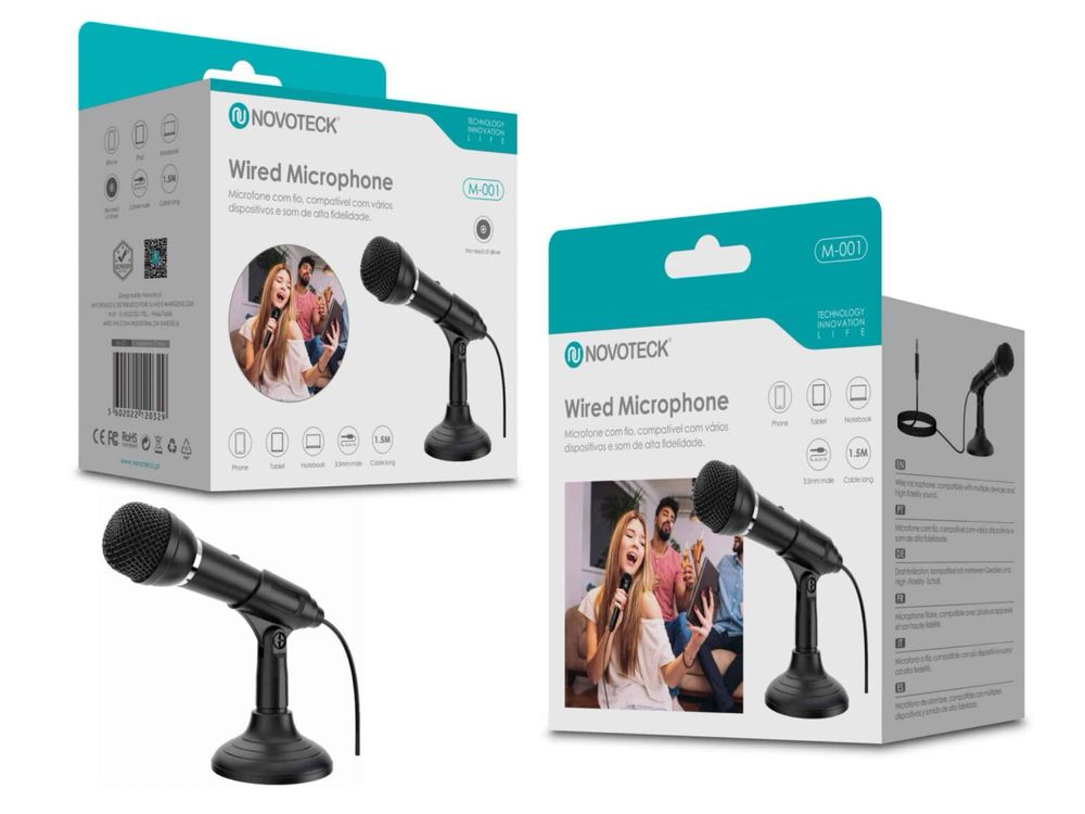 Microfone com fio