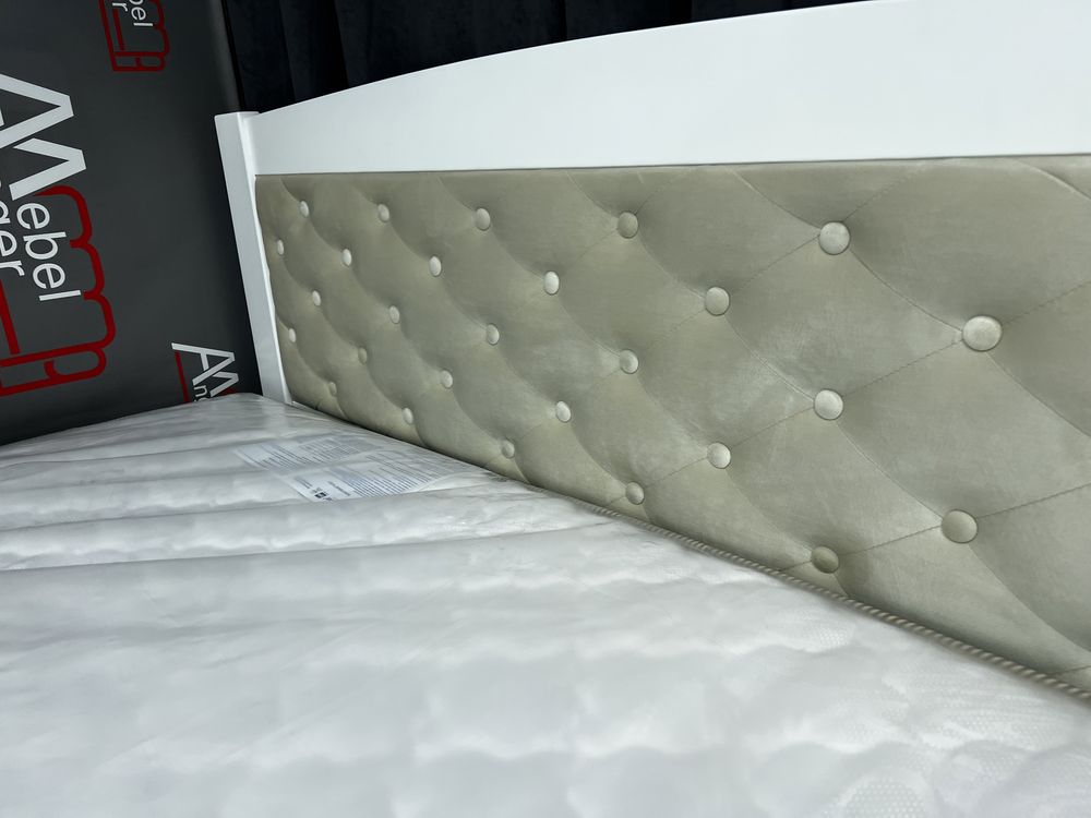 Ліжко букове ,біле,160х200