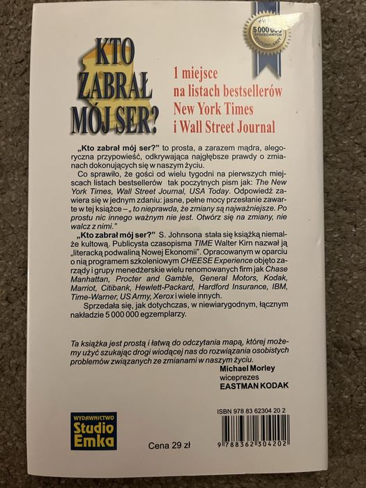 Kto zabrał mój ser? Spencer Johnson