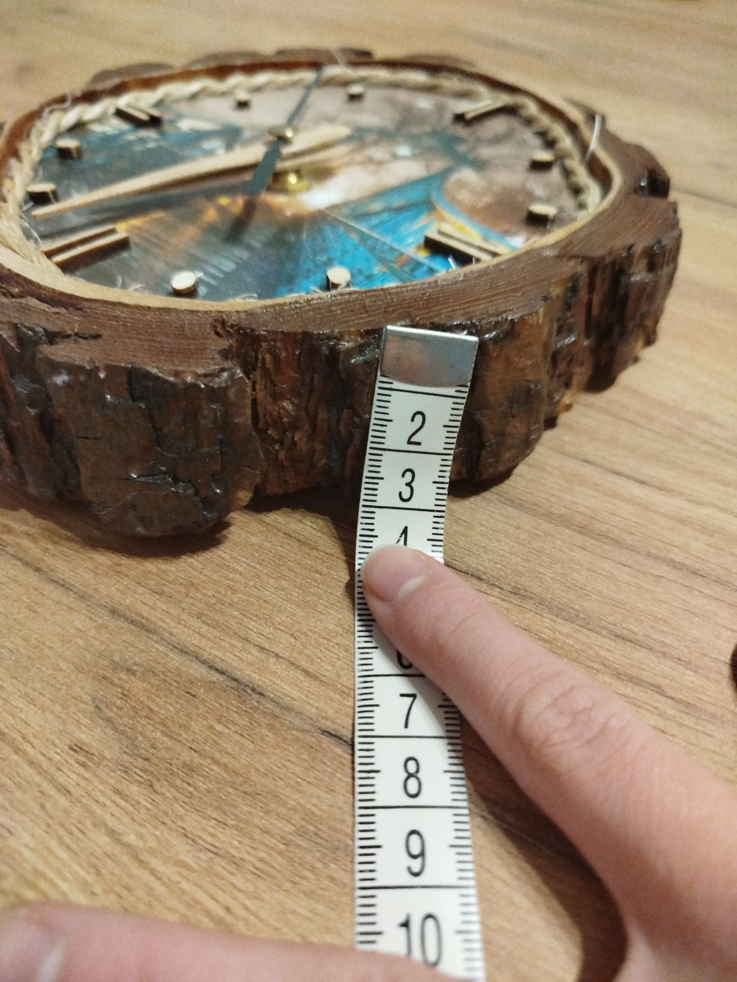 Zegar ścienny handmade - WYJATKOWY