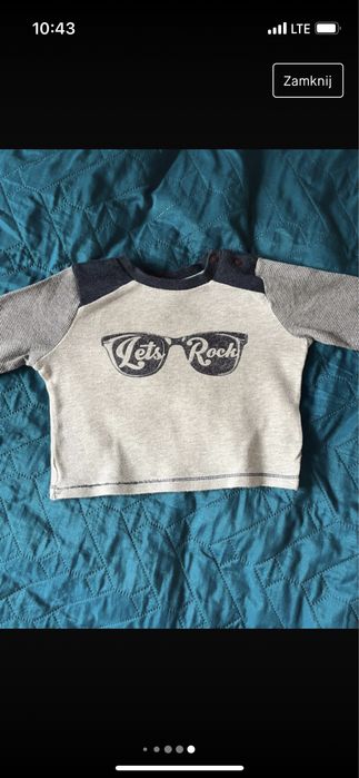 5 bluzeczek dla chłopca 68 cm