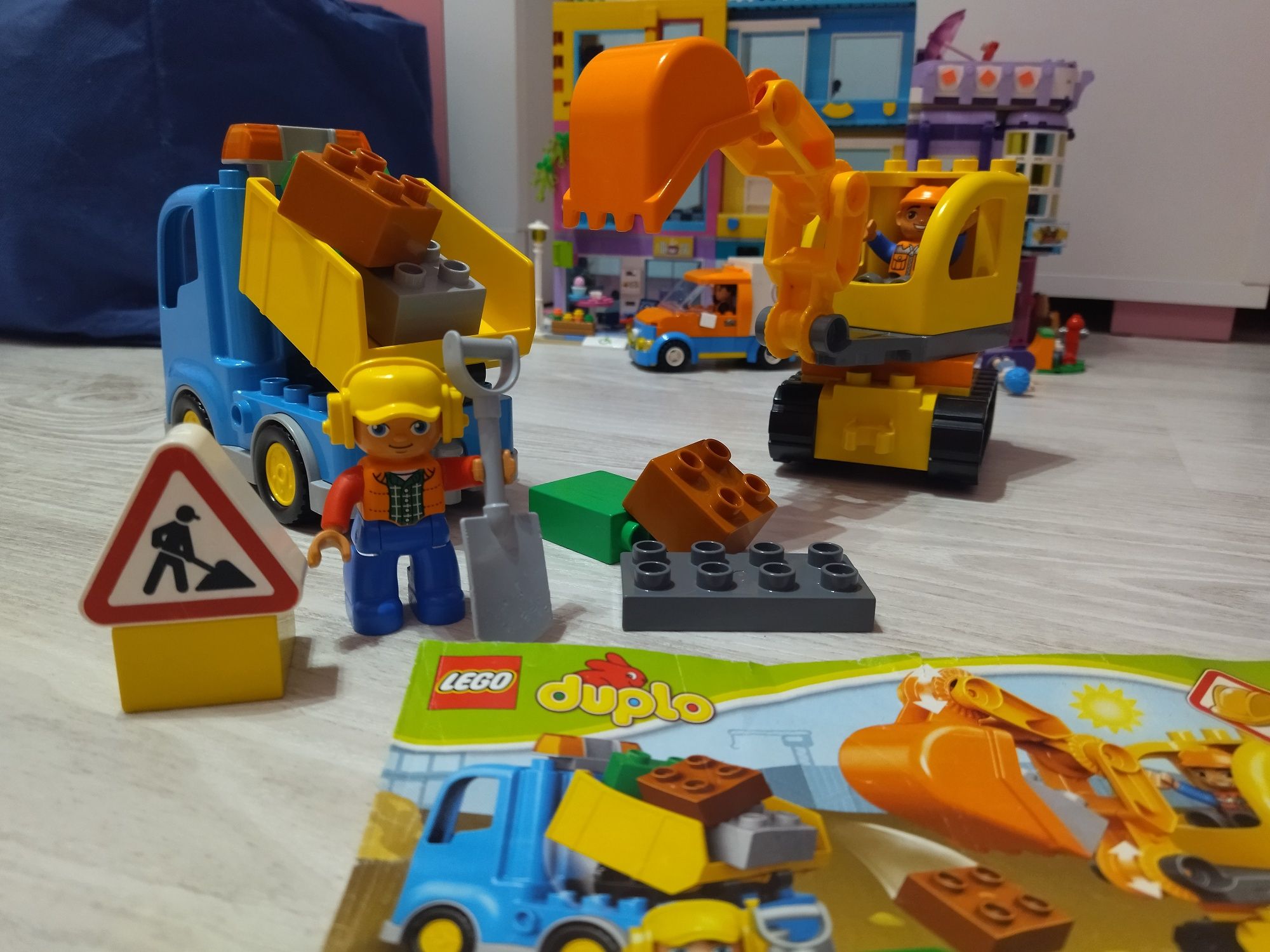 Lego Duplo 10812 Ciężarówka i koparka gąsienicowa