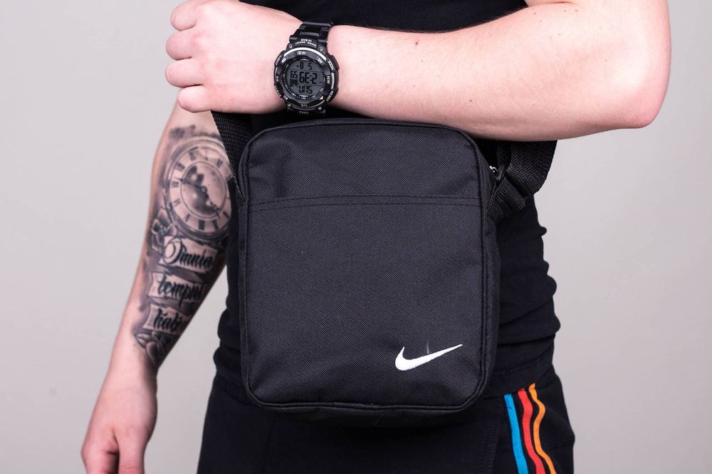 Барсетка Nike Найк чорна чоловіча сумка через плече найк