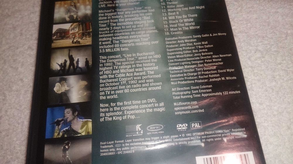michael jackson (live in bucharest - the dangerous tour) dvd