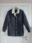 Kurtka jeansowa sherpa cropp zimowa damska M 38