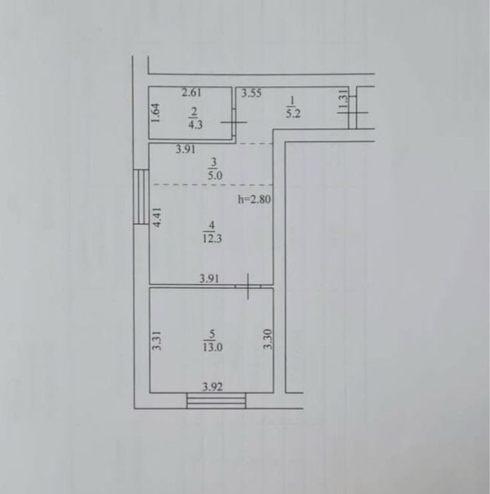 1-кімнатна квартира 40 м² у зданому будинку. ТЕРМІНОВО!