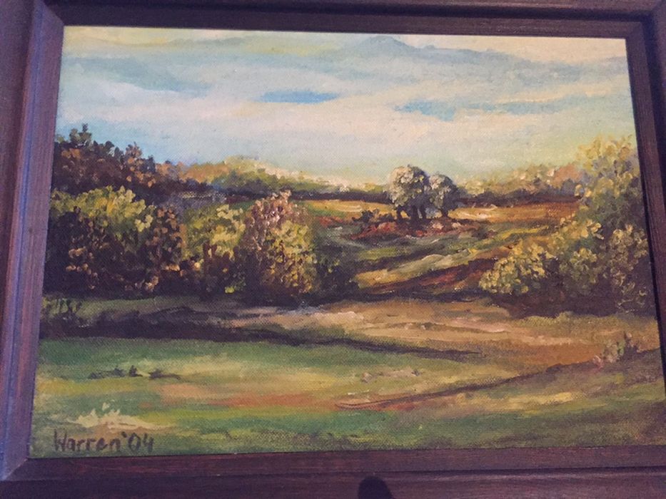 Obraz olejny pejzaż na płótnie 36/46cm