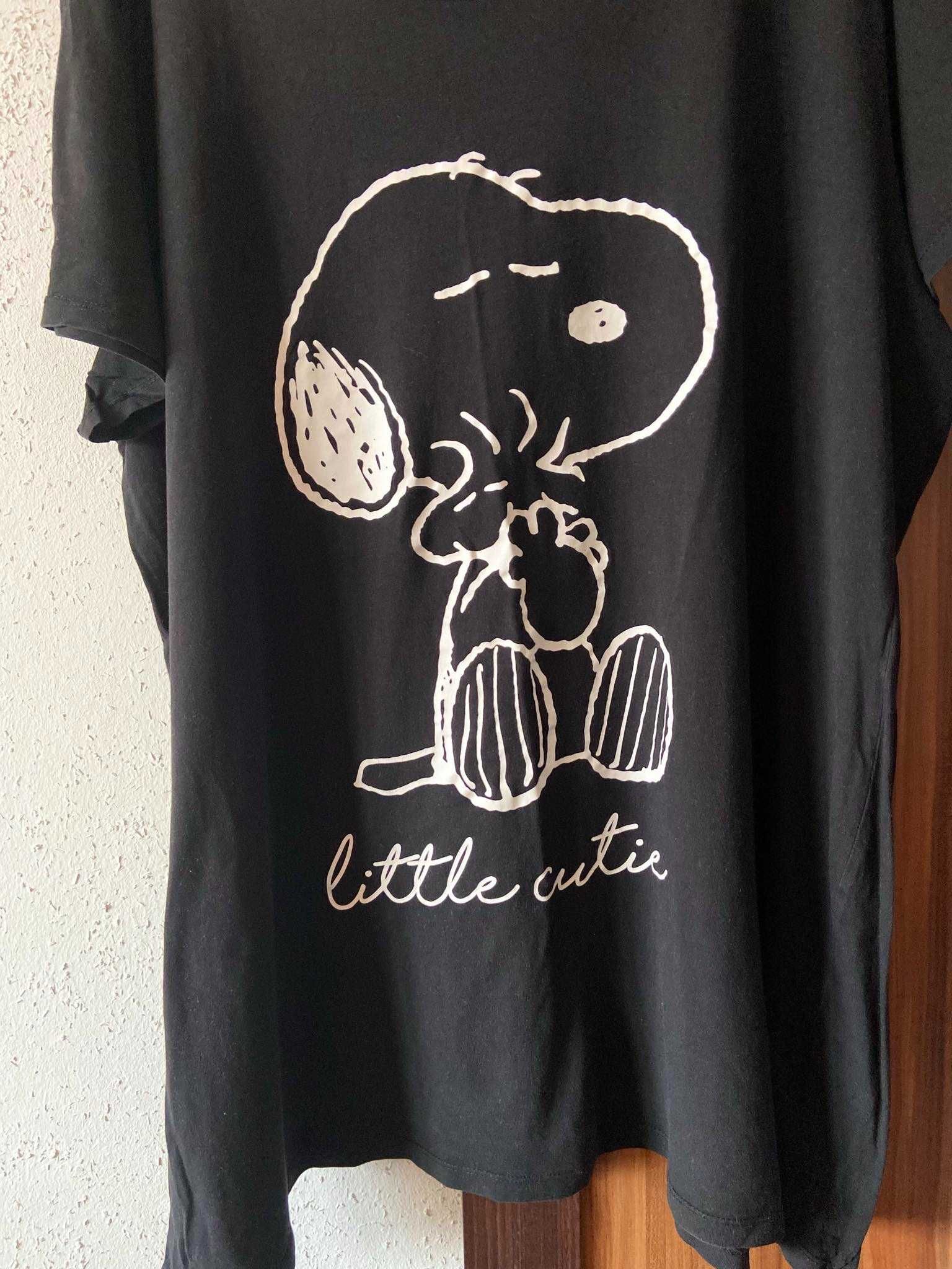 T-shirt/Tunika z Nadrukiem 100 % Bawełna Pas 162 cm