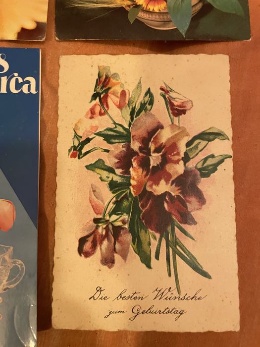 Stare pocztowki z kwiatami widokowki kwiaty lata 60te