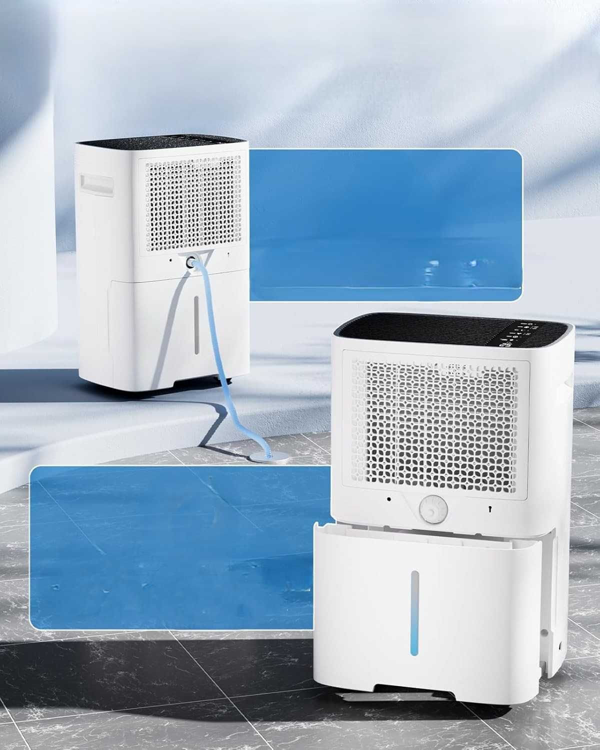 Osuszacz powietrza 20L/d LED wyświetlacz timer suszenie pranie