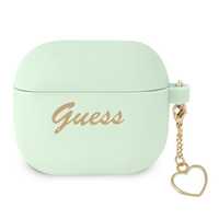 Etui Guess Gua3Lschsn Airpods 3 Zielony Silicone Heart Charm