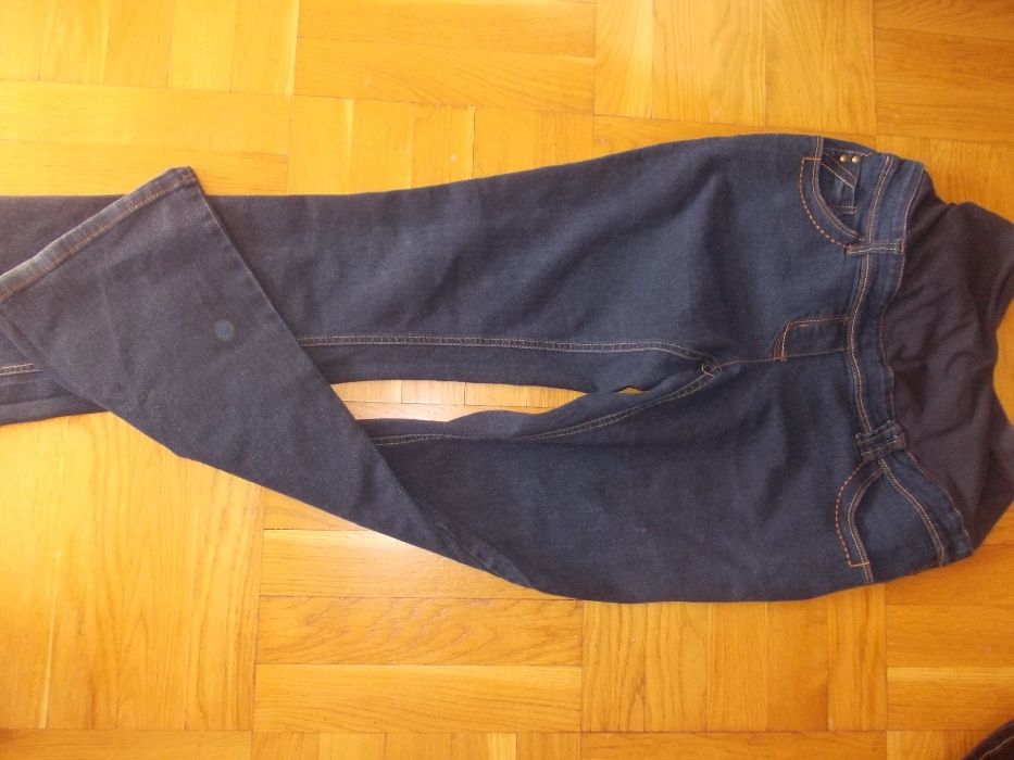 dżinsy ciążowe r,40 i 42 maternite