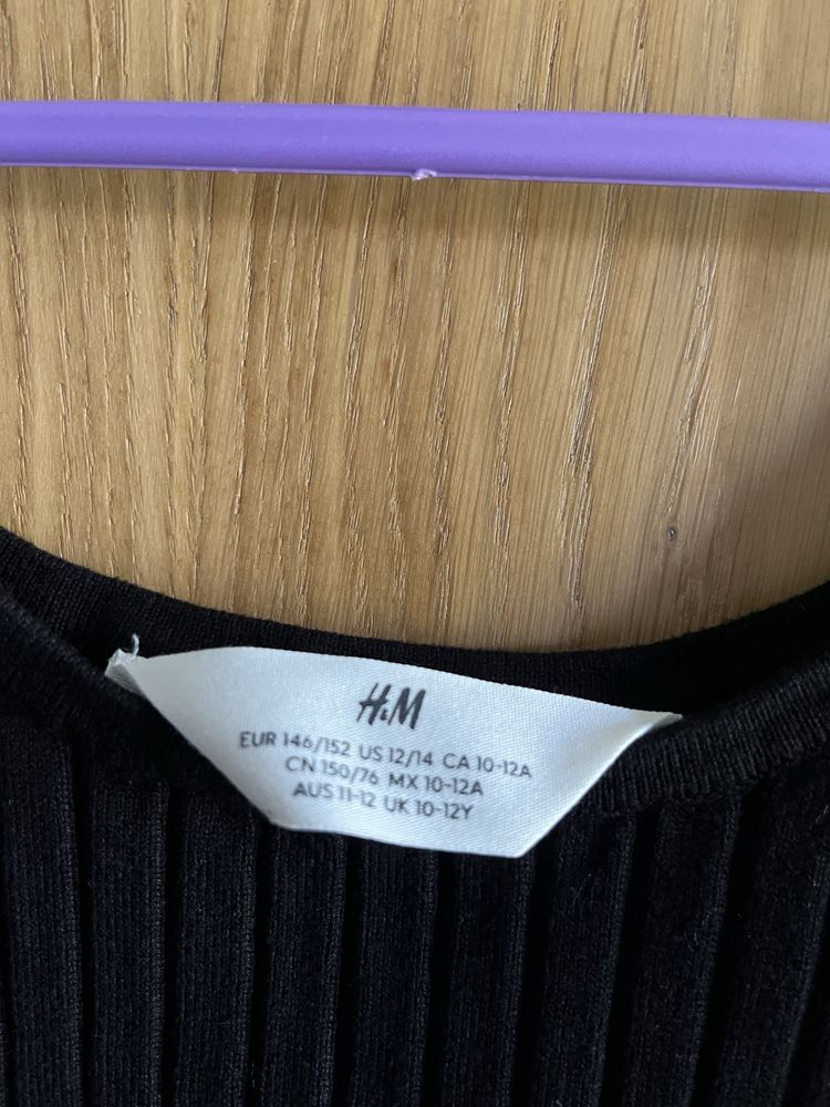 Krótka bluzeczka na ramiączkach , H&M, rozmiar 146/152