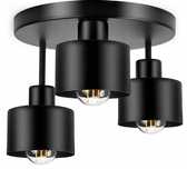 Lampa sufitowa żyrandol LED 3xE27 czarna 382-E3