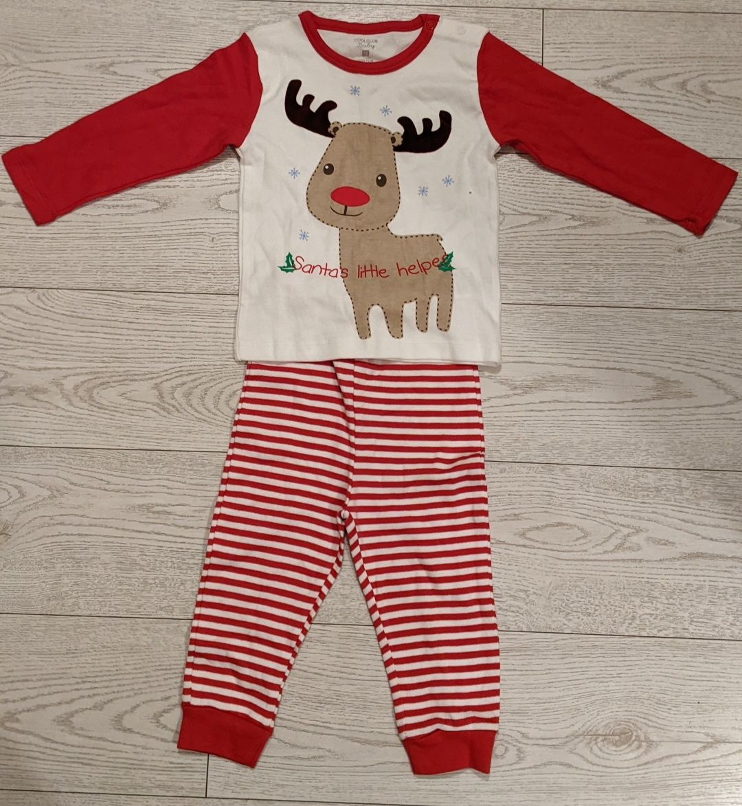 NOWA Cool Club świąteczna piżama dziecięca r. 86 renifer