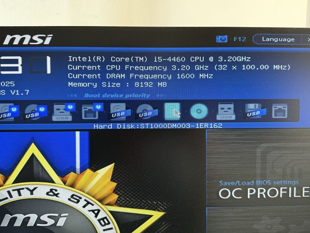 Komputer i5-4460 | GTX 1050Ti 4GB EVGA | 8GB RAM HyperX |