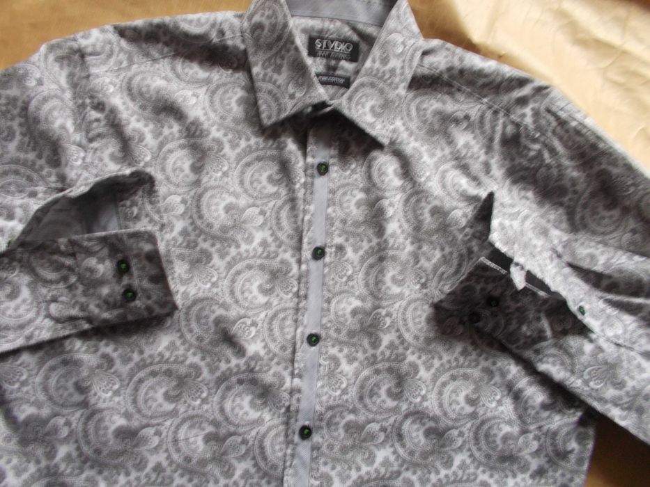 L JEFF BANKS STVDIO Premium Designerska, Nowa Koszula Męska L 41 UK