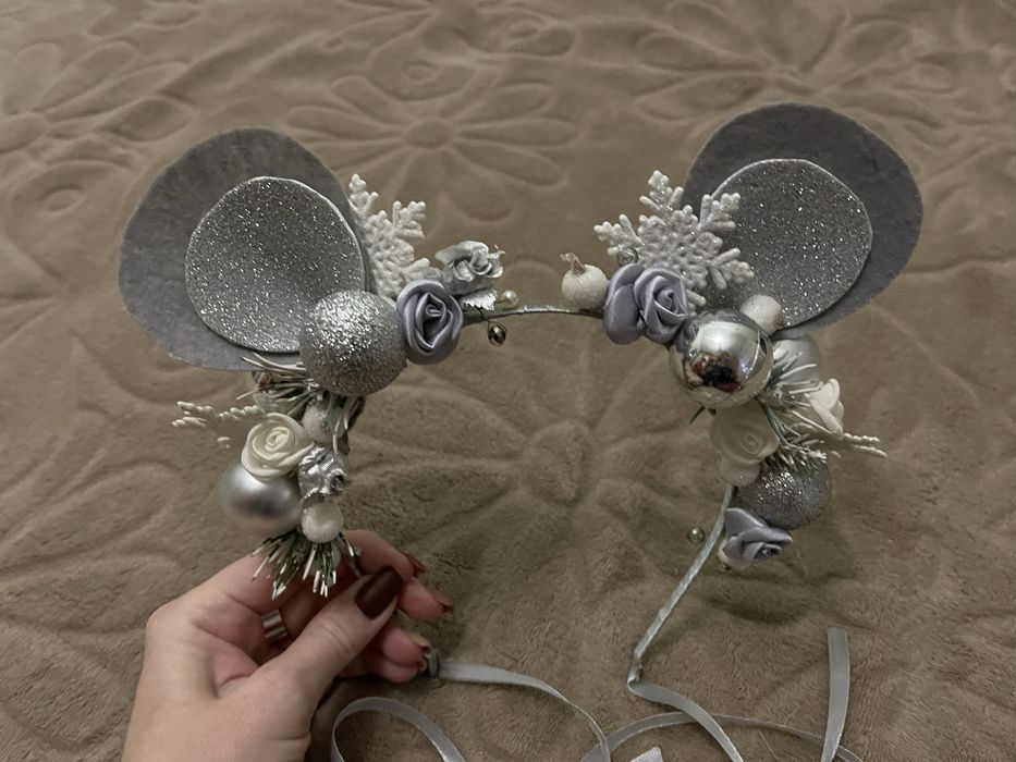 Новорічний обруч на голову для дівчинки