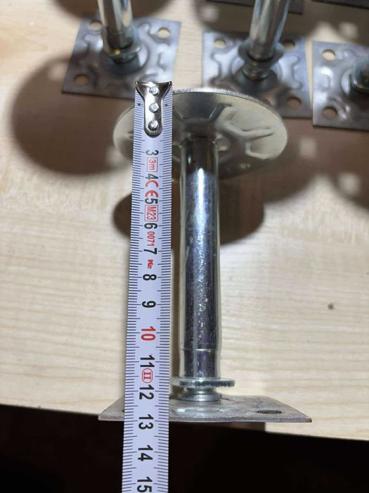 Stopa podłogowa podstawa słupa nóżka regulowana wspornik metalowy pode