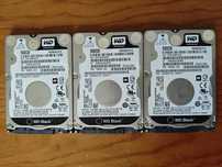 3 discos HDD 2.5" Western Digital Black 500GB (7200 RPM)