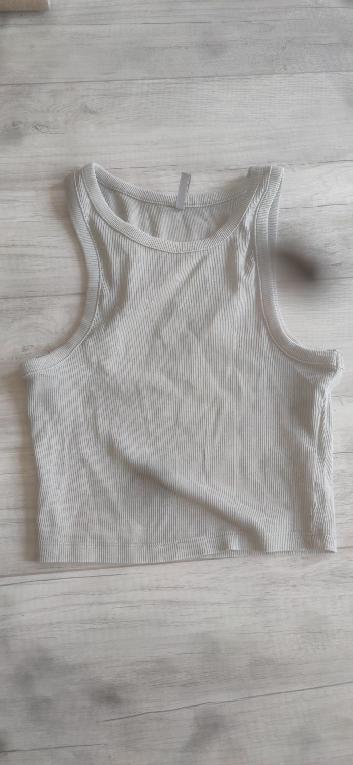 Crop top Cropp szary