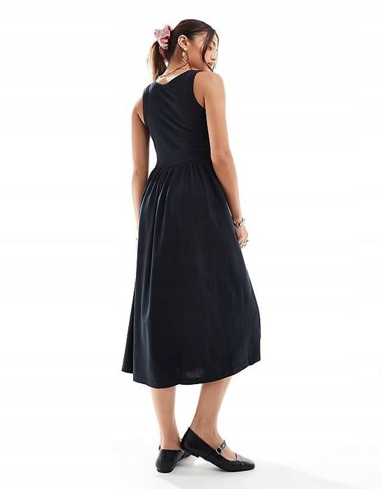 Brave Soul 42 Xl Czarna Sukienka Klasyczna H17851