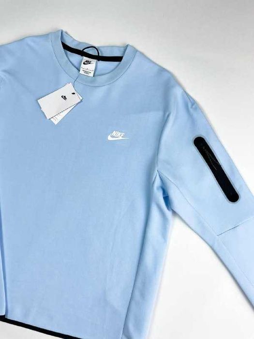 Оригінал! Світшот Nike Tech Fleece блакитний (L) Новий, з бірками!
