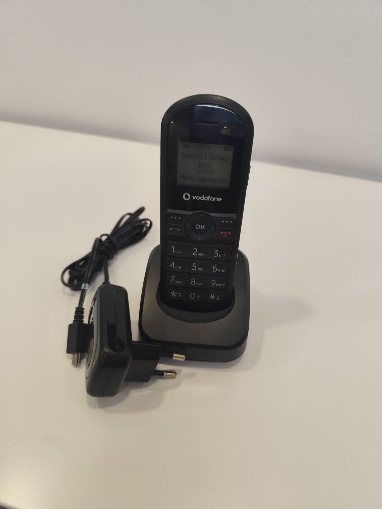 Telefone fixo com base Vodafone - Rede GSM - Como novo