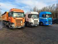 Transport materiałów sypkich ( kruszywa, węgiel, koks, zboże, palety )