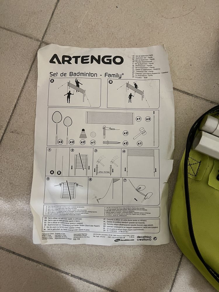 Set Bandminton ARTENGO - completo