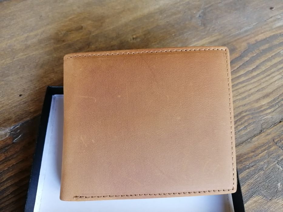 Carteira masculino de pele verdadeira