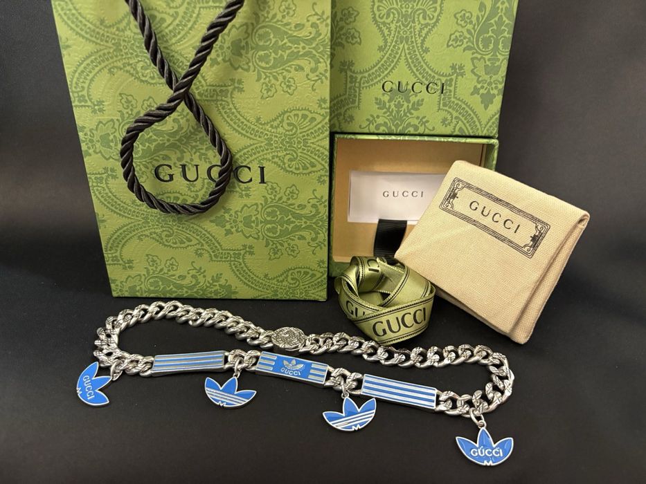 Łańcuszek Gucci Adidas vintage lata 80 nowy zakupiono w USA