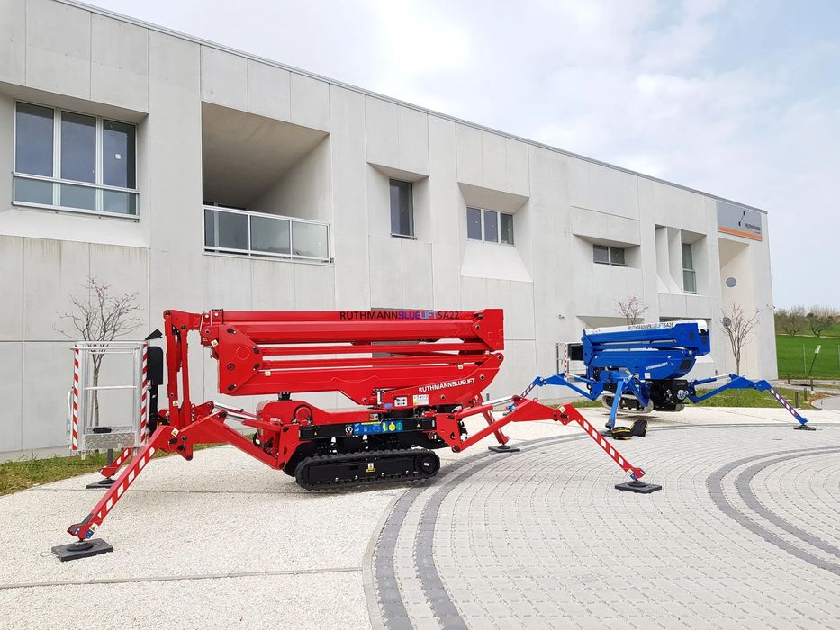 Ruthmann Bluelift SA22 Podnośnik gąsienicowy 22m Pająk na gąsienicach 22m Podnośnik terenowy gąsienice Zwyżka 4x4 Od Wyłącznego Dealera w Polsce  Nowy Podnośnik koszowy gąsienicowy Ruthmann Bluelift SA22 Od Reki FVAT