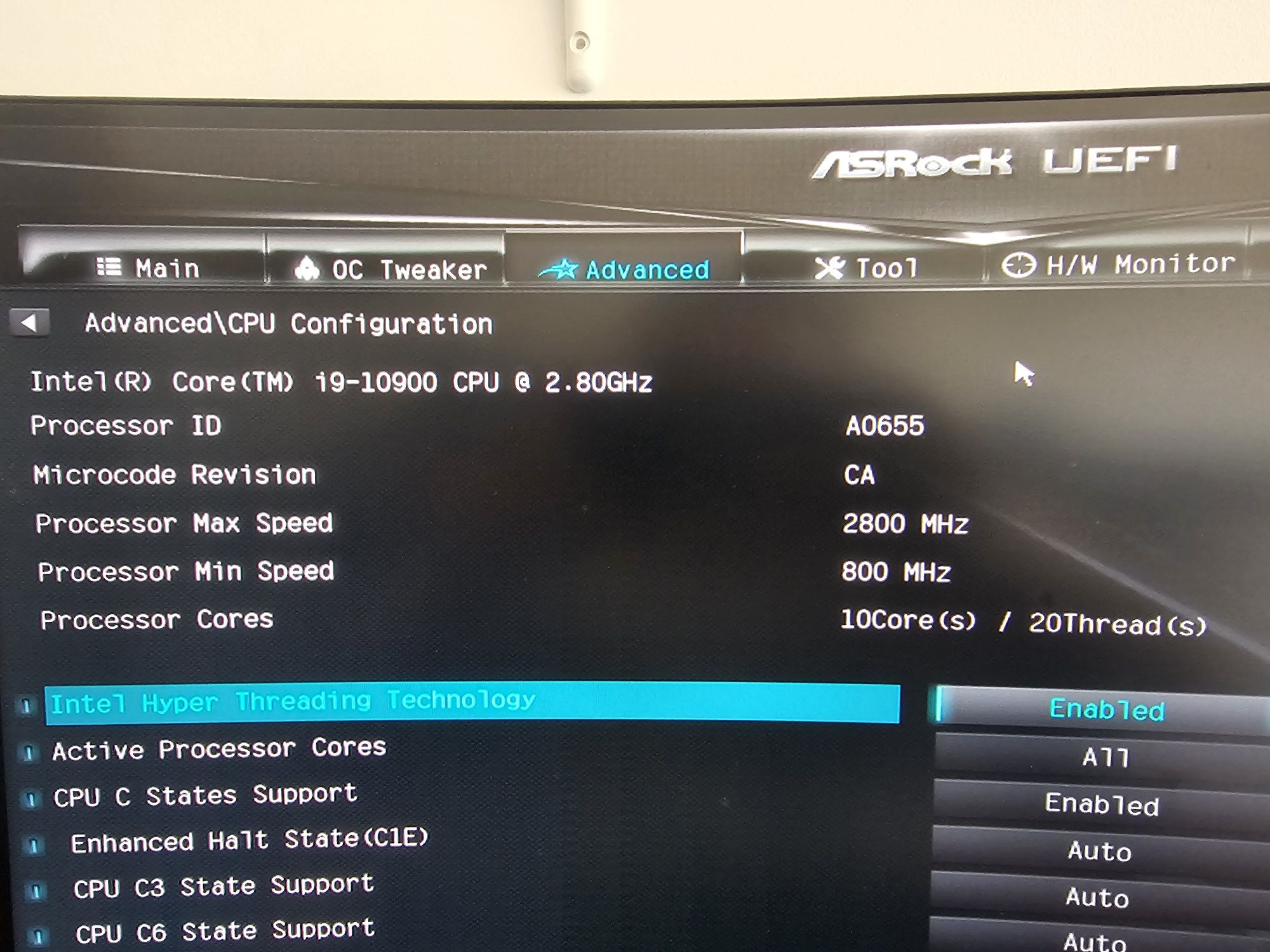 Bundle Intel i9-10900 + MB Asrock H470M-HDV