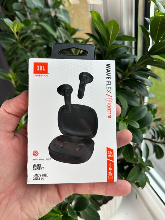 Słuchawki bezprzewodowe douszne JBL Wave Flex czarne TOMI-TECH