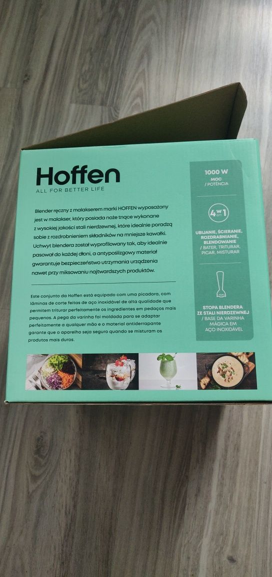 Blender ręczny z malakserem HOFFEN nowy
