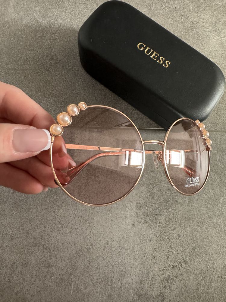 Nowe okragle okulary przeciwsloneczne guess oryginalne!