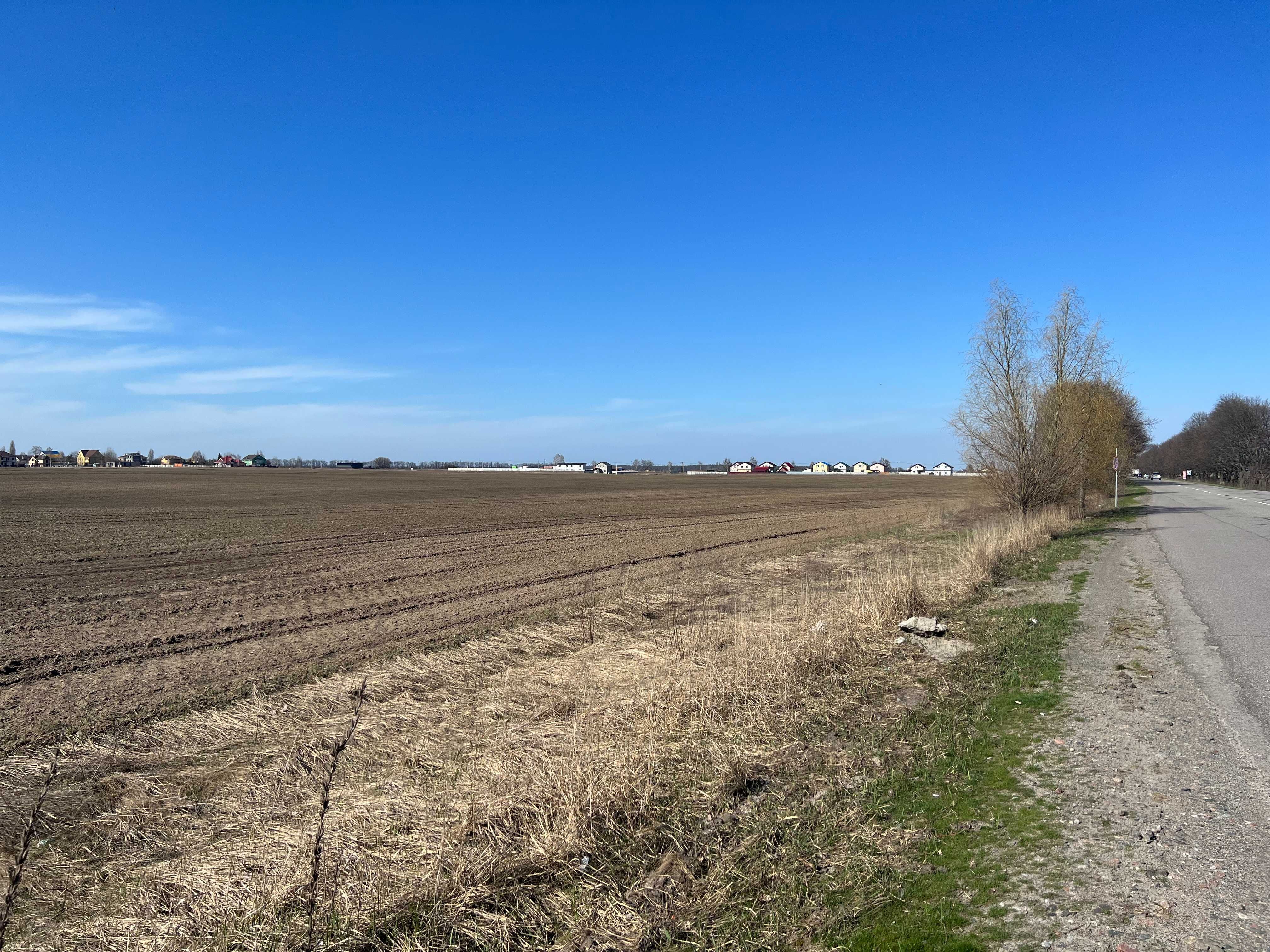 Петропавловское фасадный участок от 50 соток до 7.4 га под коммерцию.