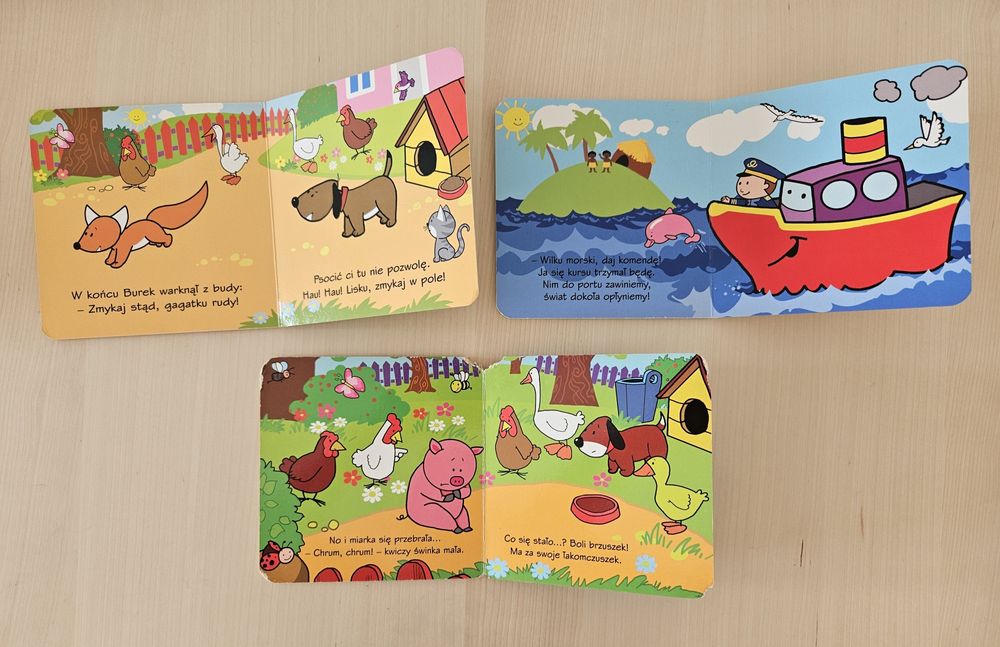 Zestaw 2 książek, książeczek: "Mały lisek", "Mały statek" + gratis