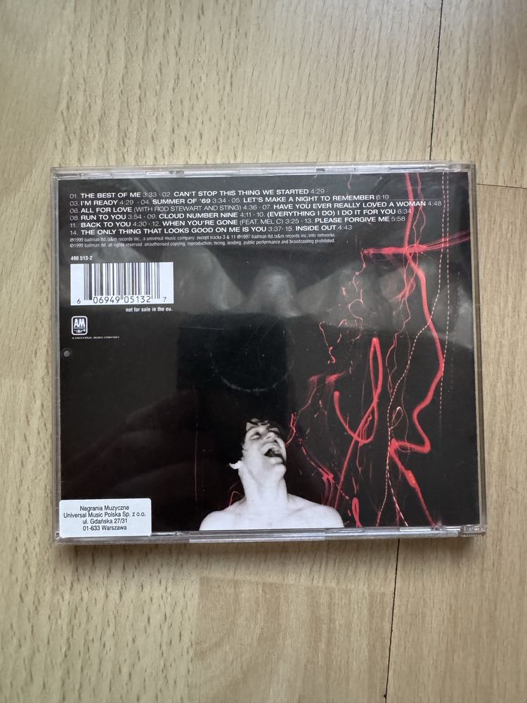 CD - Bryan Adams: Best of Me. Najlepsze utwory! Klasyk!