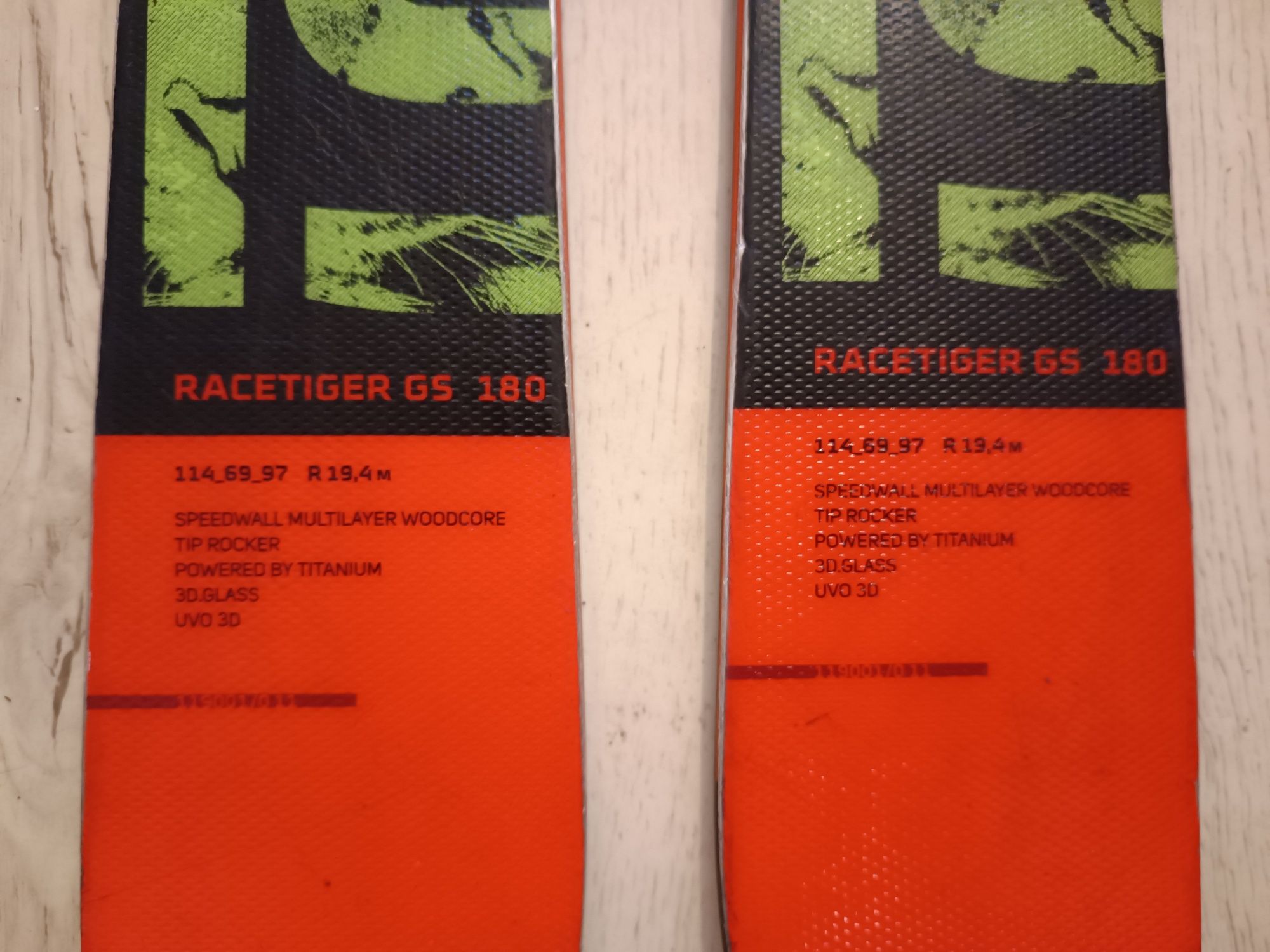 Narty Volkl GS RaceTiger 180 cm + Wiązania Marker 12
