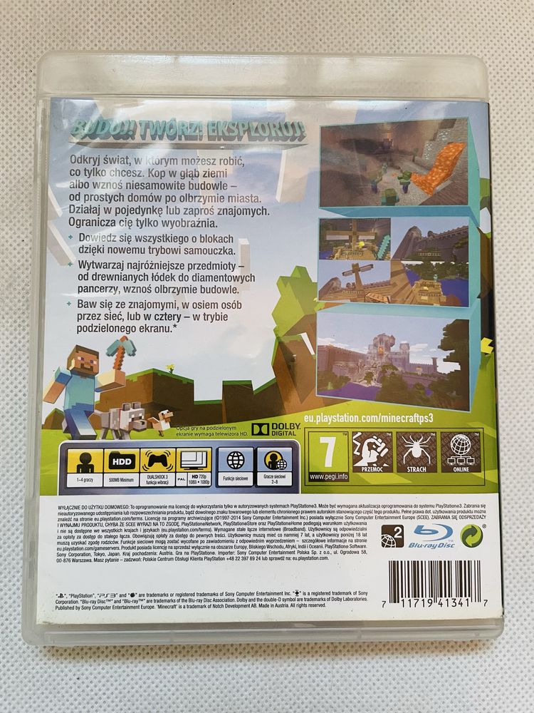 Gra Minecraft na PS3