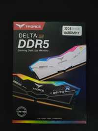 RAM DDR5 Team Group Delta 32GB (2x16GB) 5600 MHZ CL32 Preto RGB