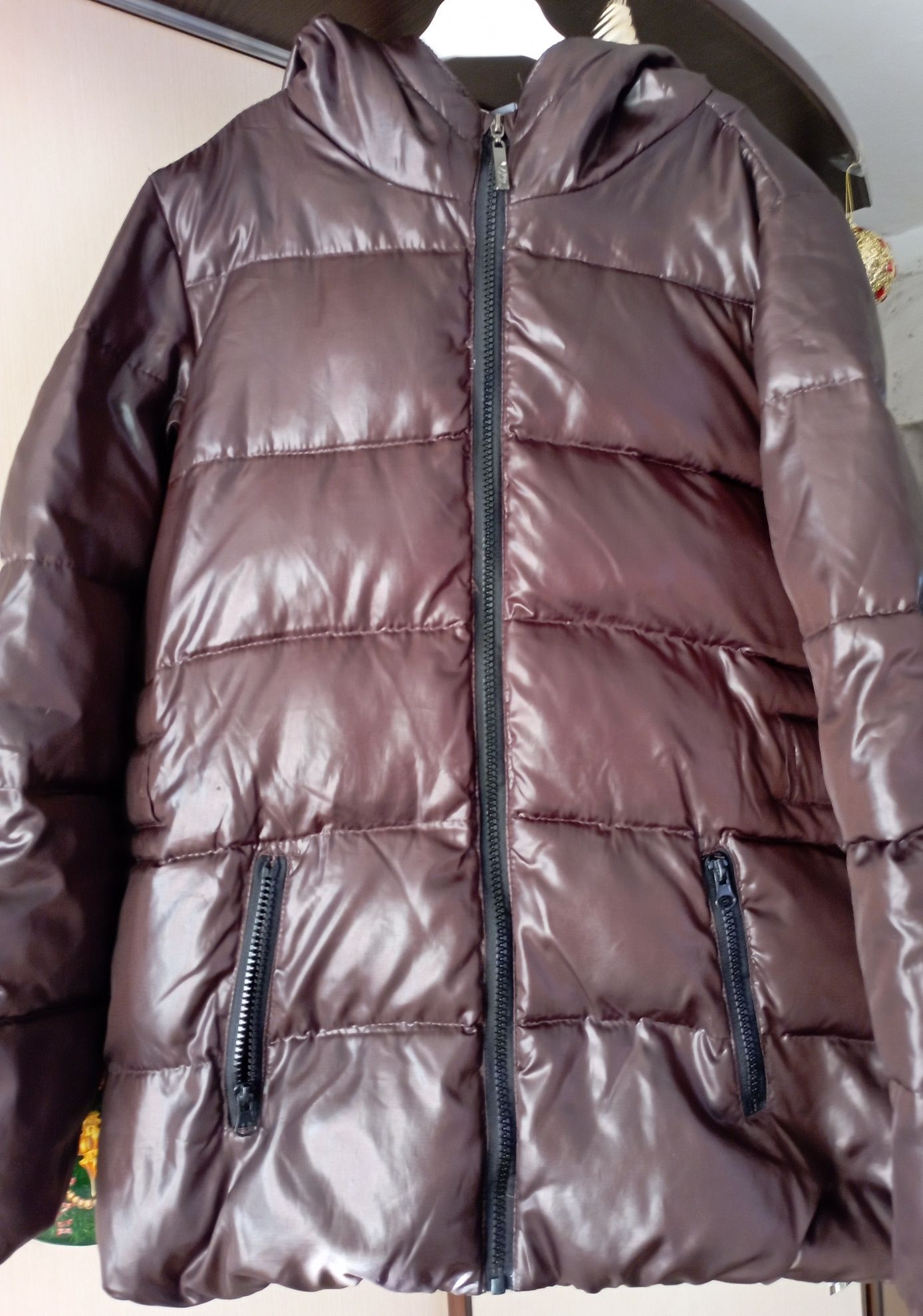 Куртка пуховик зима  для девочки "Zara", рост 152