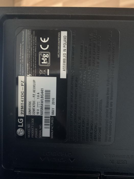 TV 22" LG-22MT47DC (nao e smart Tv)